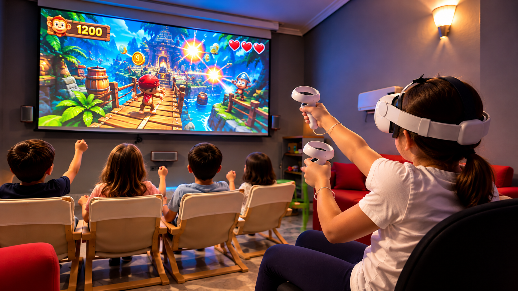 Reto parkour y saltos en Realidad Virtual Piratines