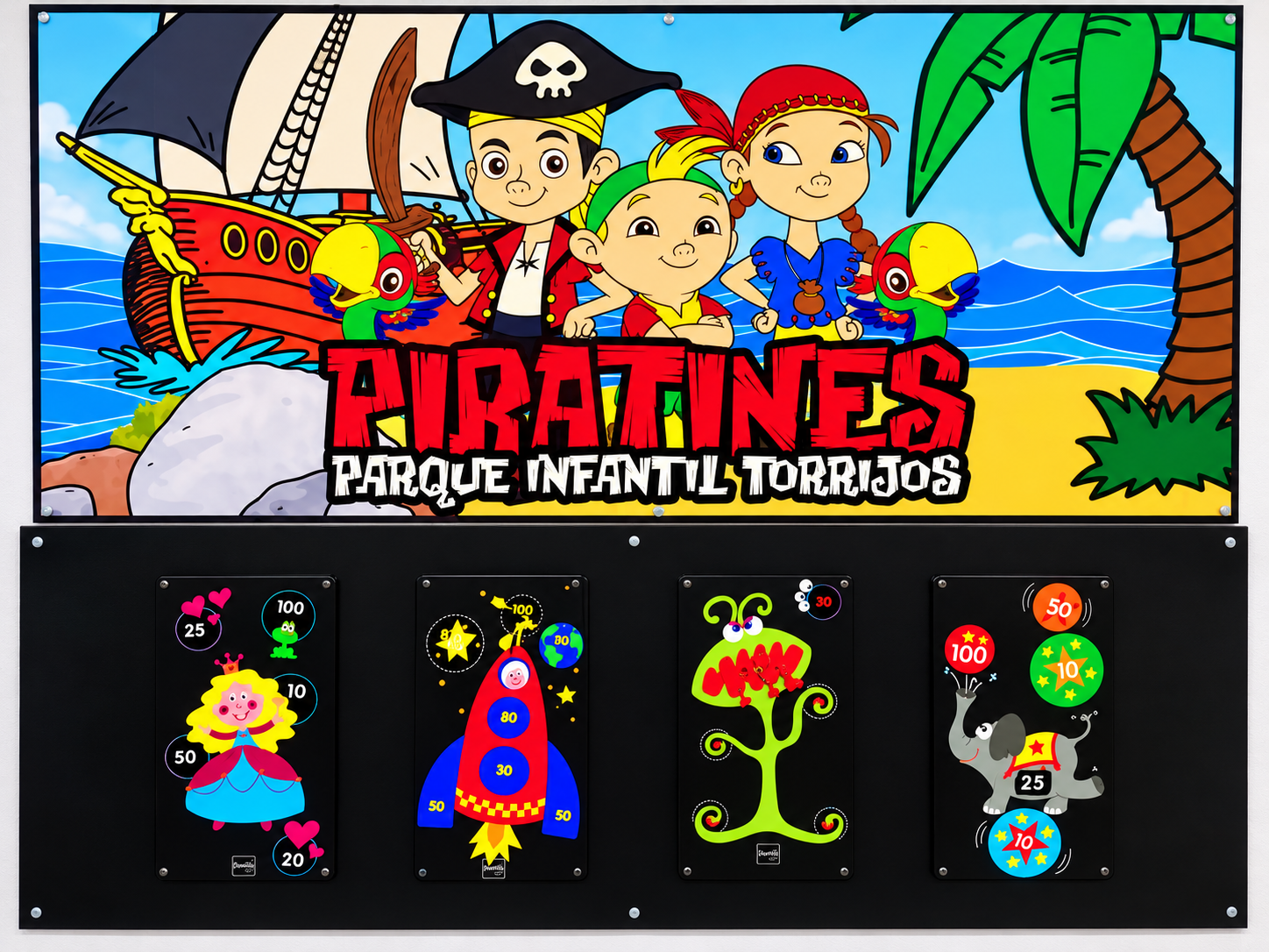 Zona de Dianas y Retos de Puntería en Piratines Torrijos